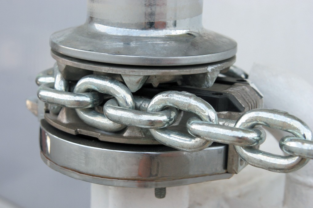 Anchor chain in stainless steel calibrated