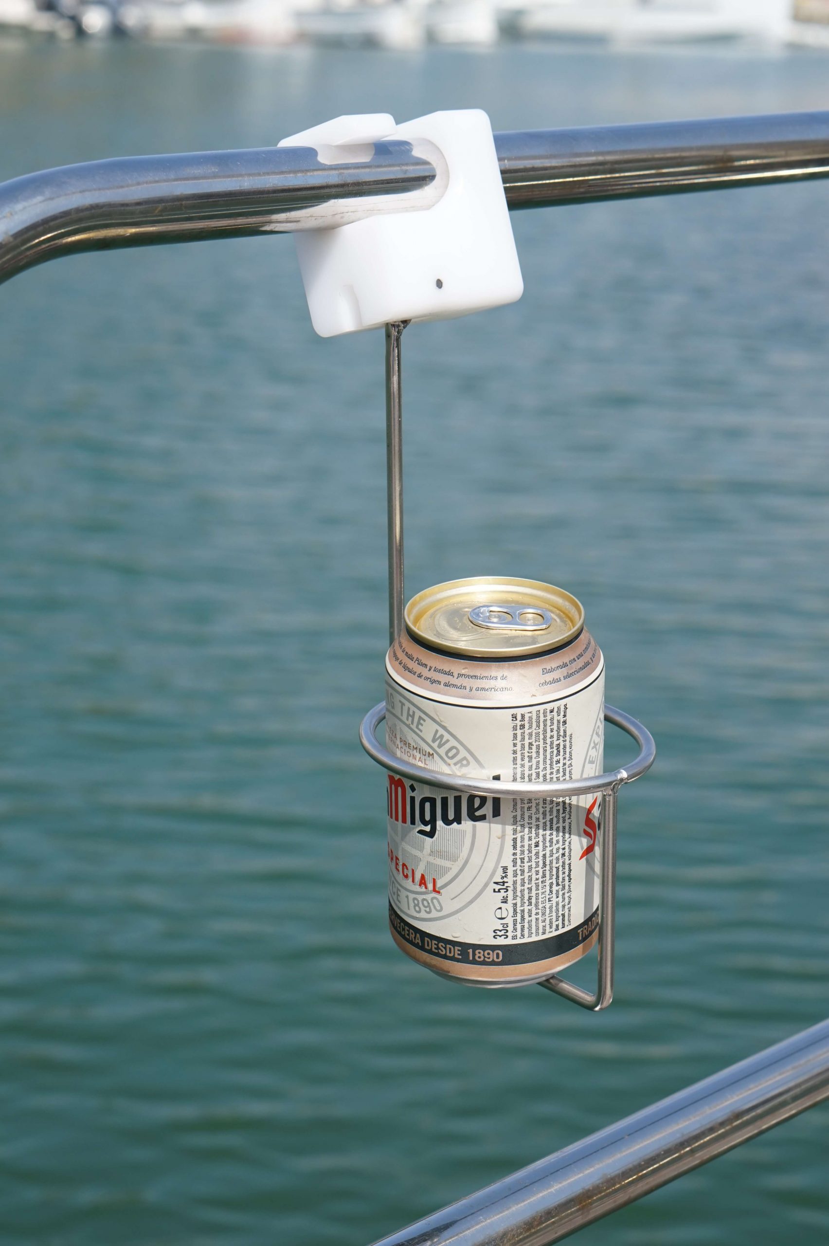 Drinkholder for Guard Rails and Stanchions