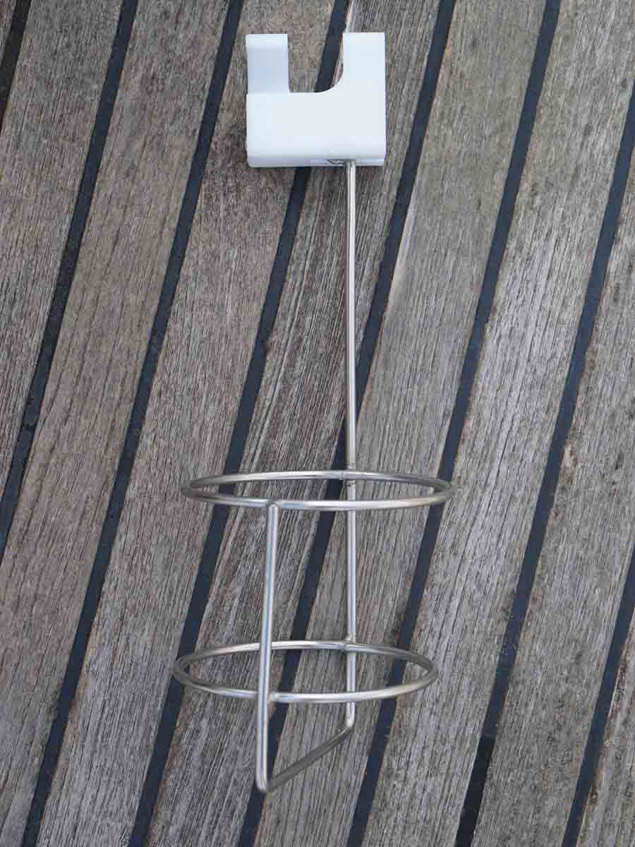 Bottleholder for Guard Rails and Stanchions