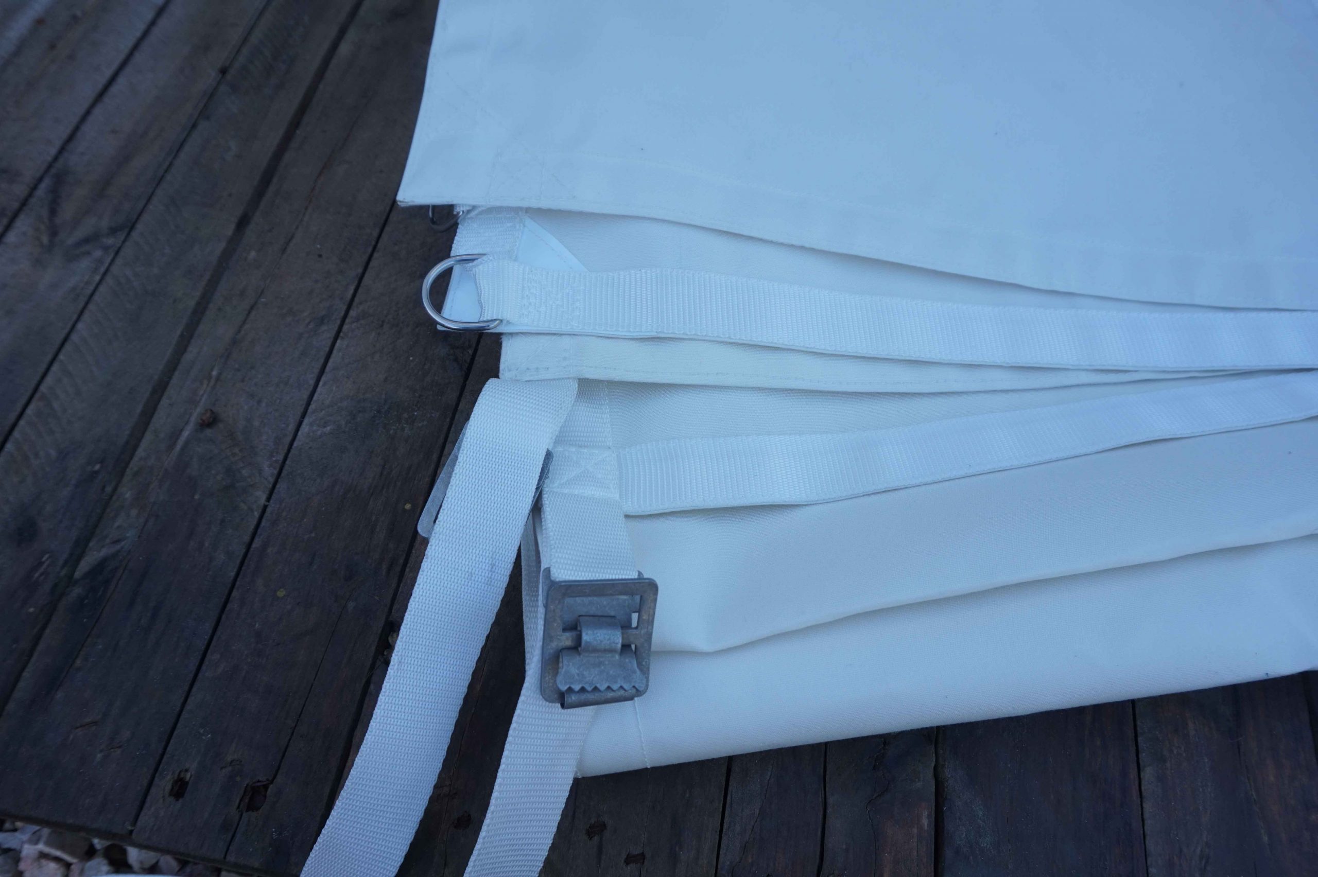 Lona para toldo, blanco o azul, por m2