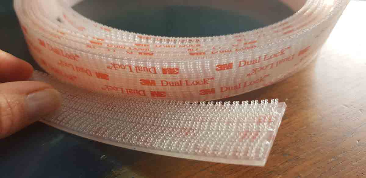 Velcro tape 3M transparent per meter