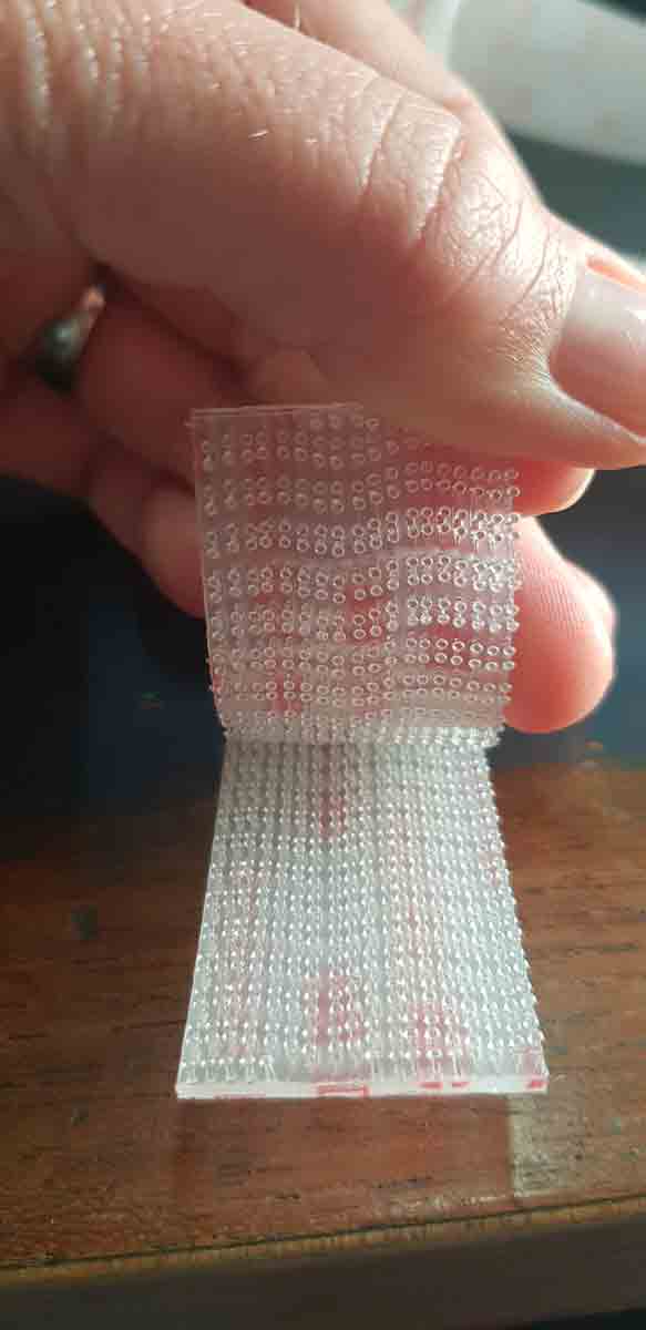 Cinta velcro 3M transparente por metro