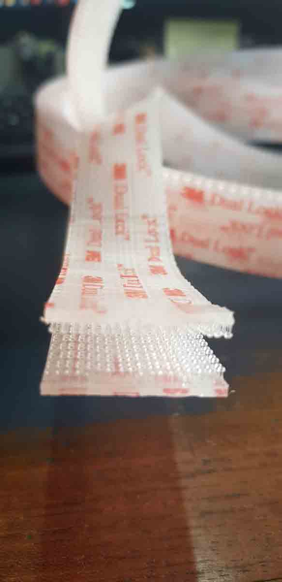 Cinta velcro 3M transparente por metro
