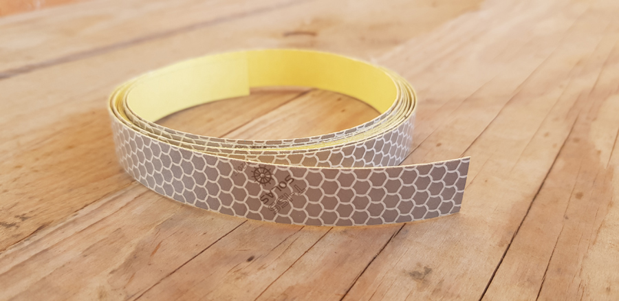 Reflective strip for buoy