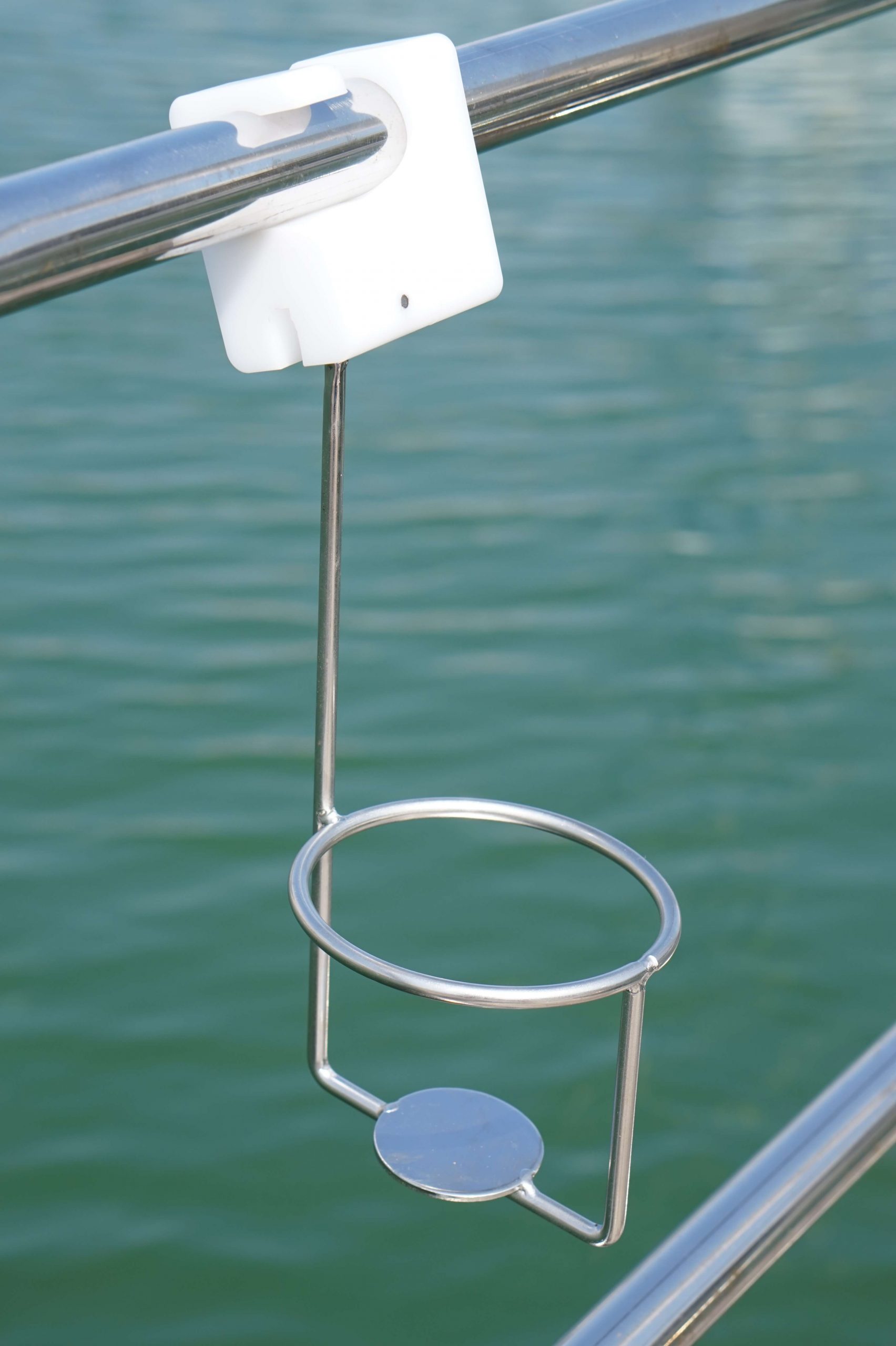 Drinkholder for Guard Rails and Stanchions