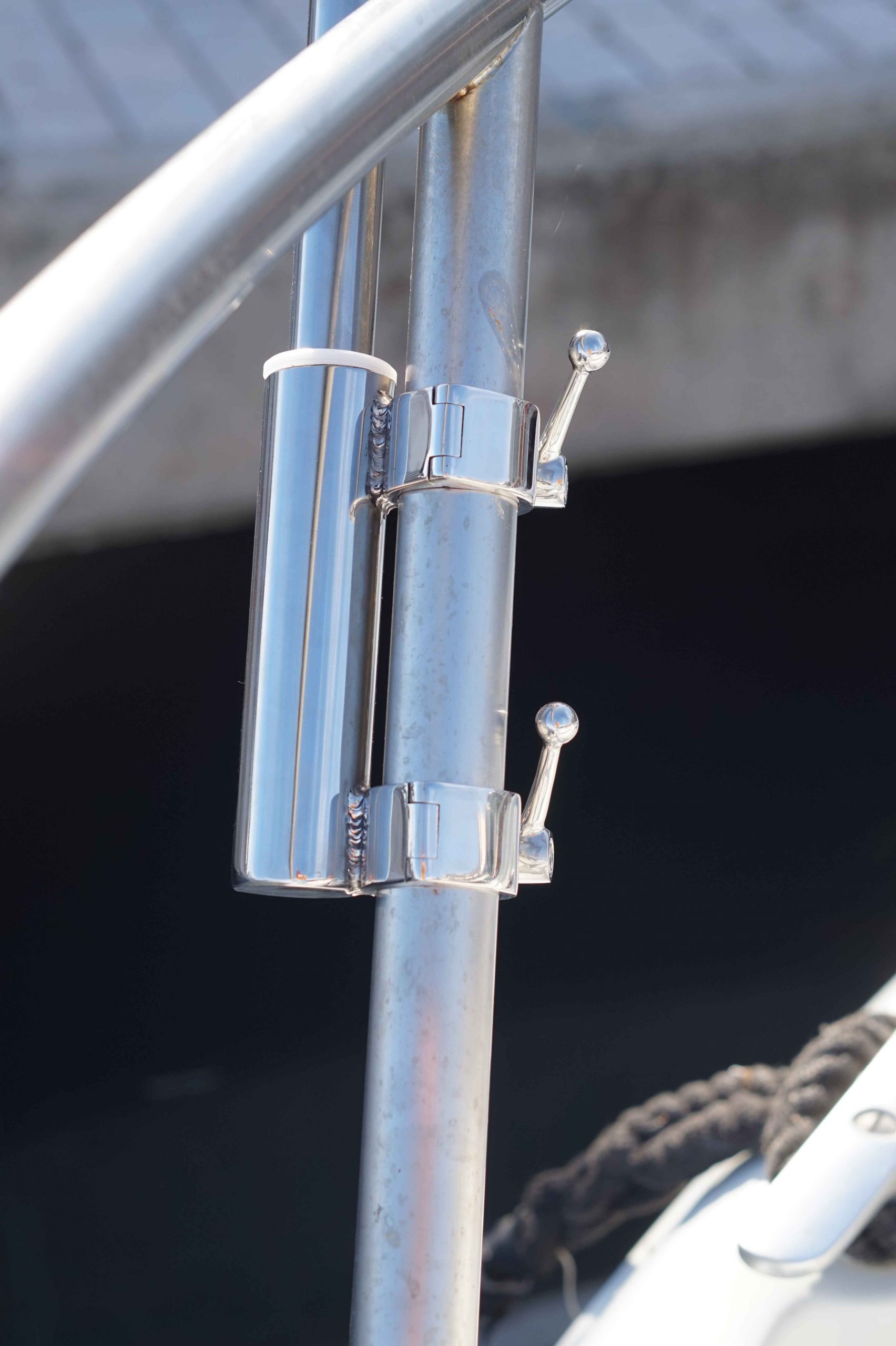 Sun awning kit with telescopic tube - 11