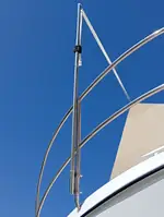 Kit de toldo con soporte para barandilla y tubo telescópico
