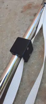 Kit de toldo con soporte para barandilla y tubo telescópico