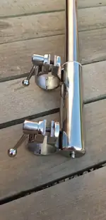 Kit de toldo con soporte para barandilla y tubo telescópico