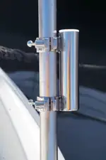 Kit de toldo con soporte para barandilla y tubo telescópico