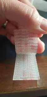 Velcro tape 3M transparent per meter